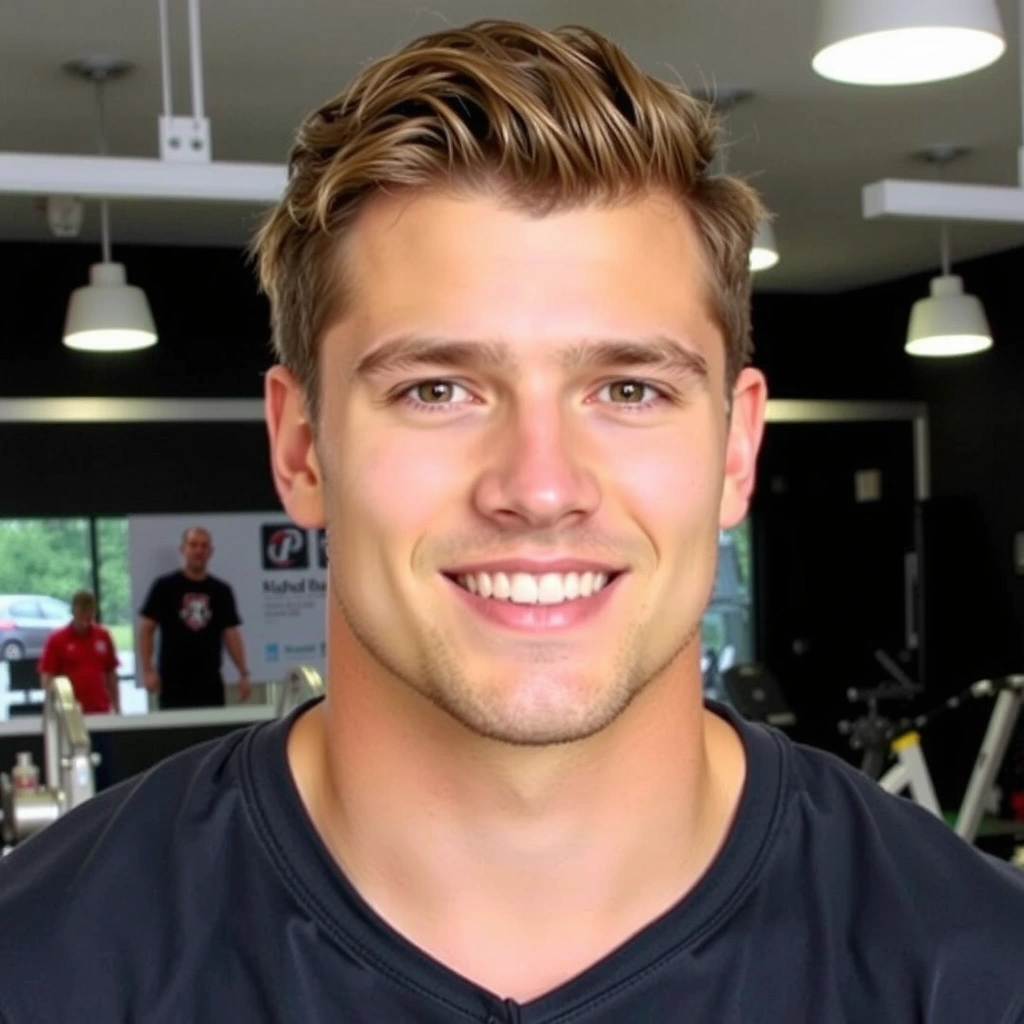 Portretul unui bărbat atletic, client Nutrivitalfi